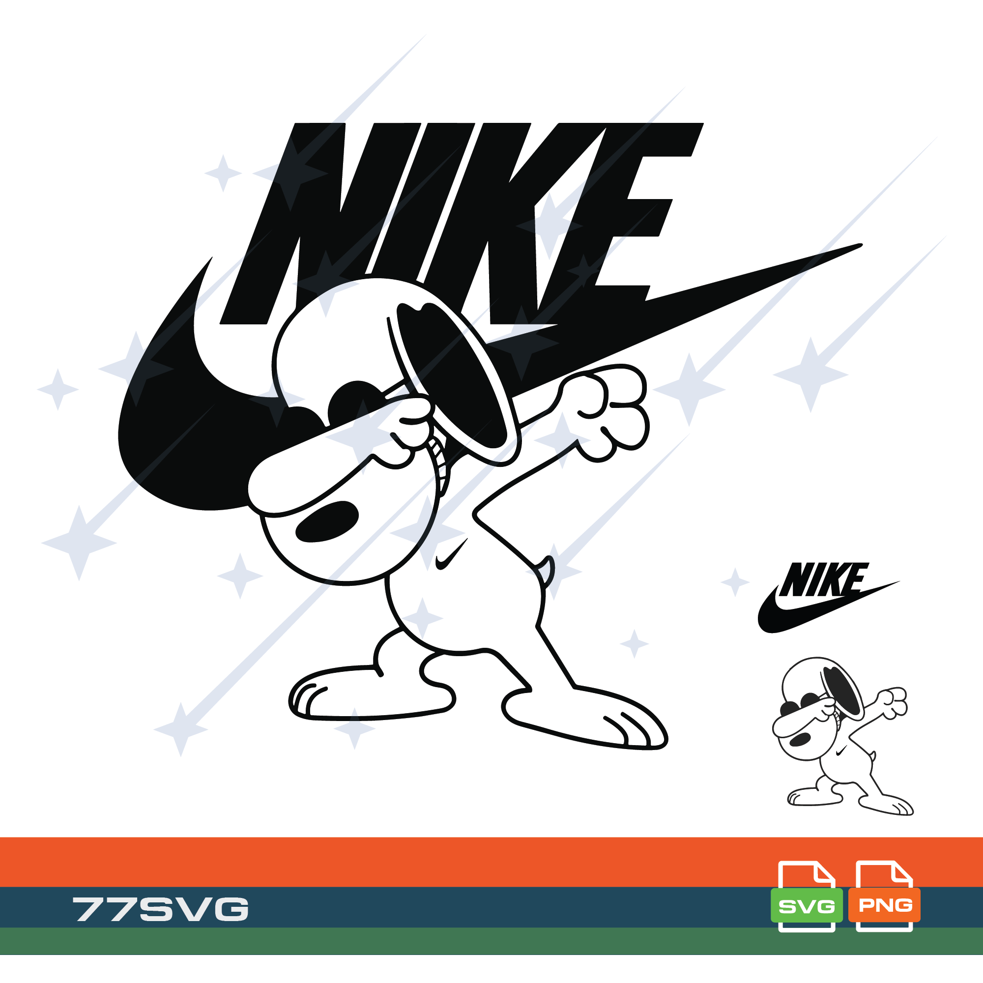 SNOOPY NIKE DESIGN - NIKE SVG - NIKE PNG - SNOOPY SVG