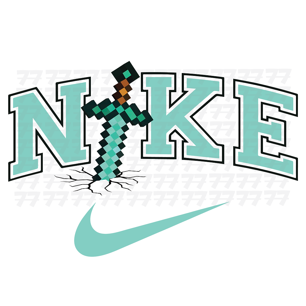 MINECRAFT NIKE SVG and PNG - MINECRAFT SVG PNG