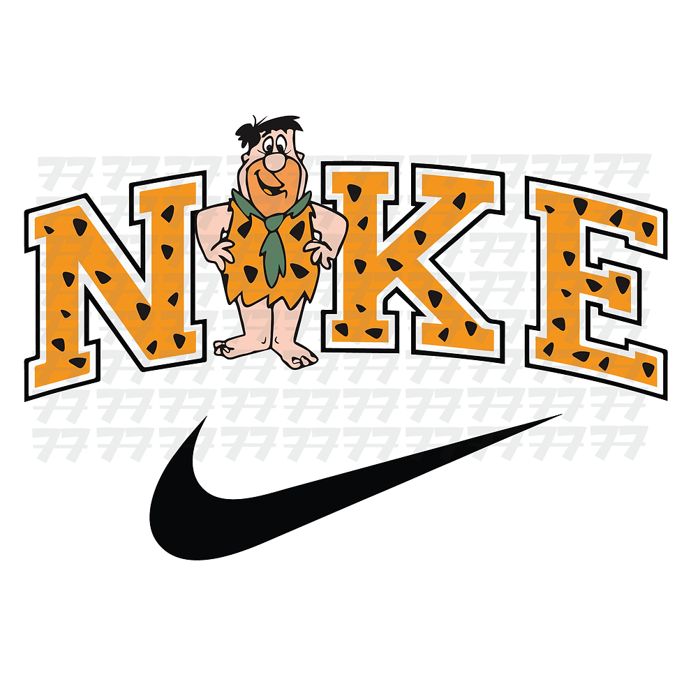 Thumbnail: NIKE FRED FLINTSTONE - SVG and PNG - FLINTSTONES