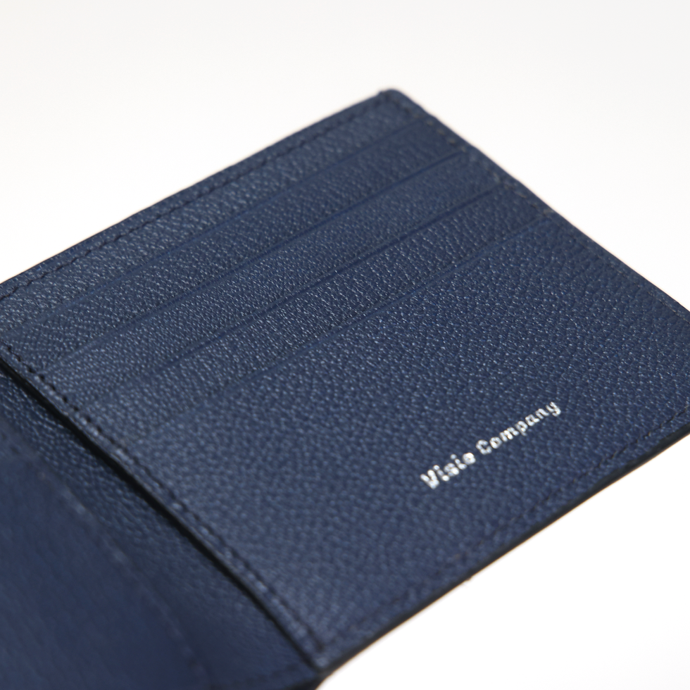 Thumbnail: #101 Bifold Wallet In Italian Shell Cordovan And French Chevre Combo