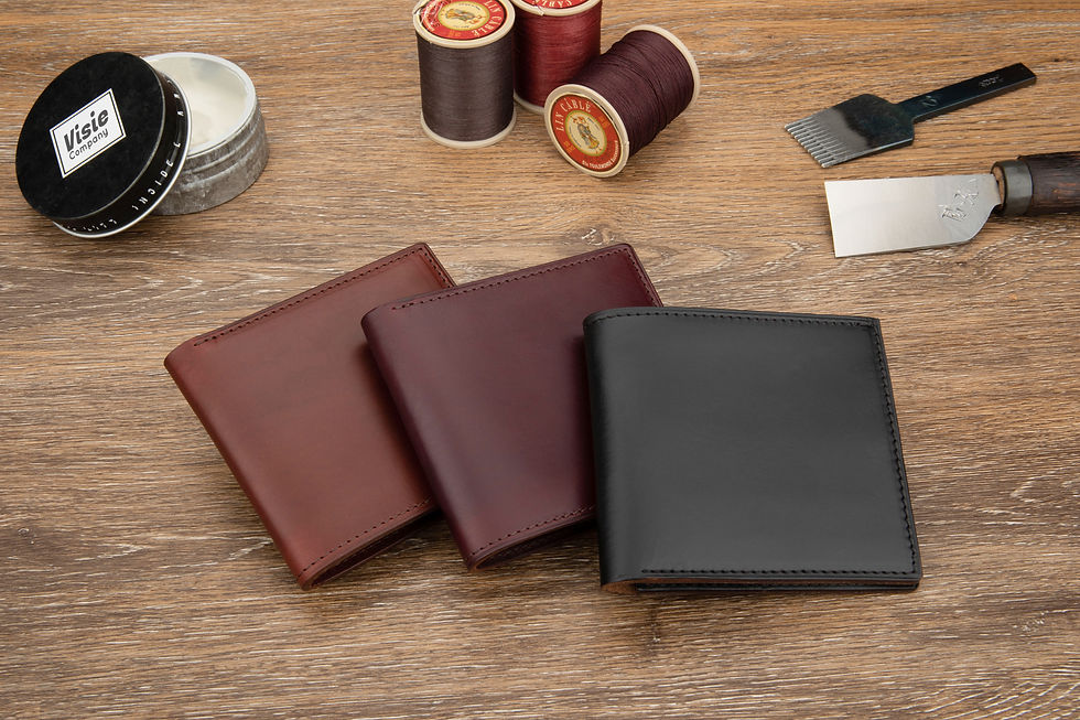 Thumbnail: #103 Bifold Wallet in Horween Horsebutt Chromexcel