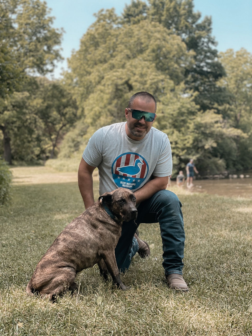 Thumbnail: Decoy Watchers Patriotic Gray Duck Shirt