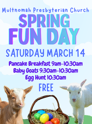 Spring Fun Day March 14, 9-11am