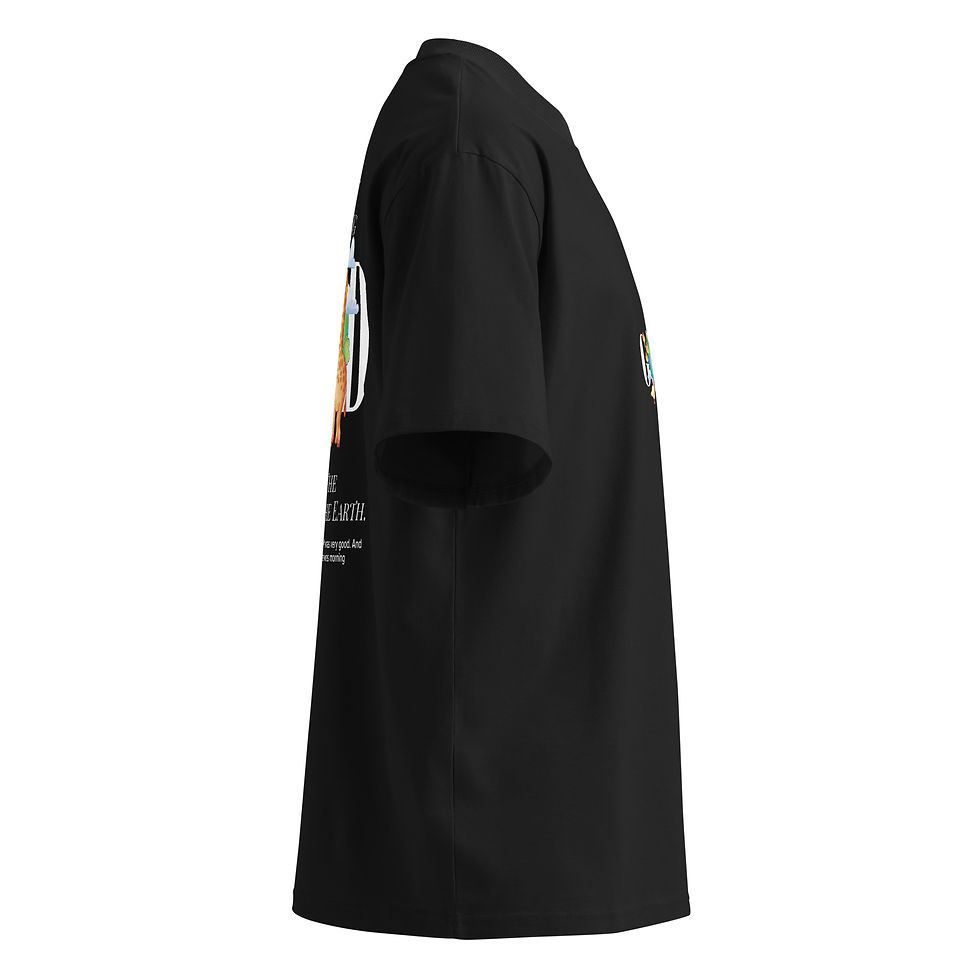 Thumbnail: GOD - Organic oversized high neck t-shirt