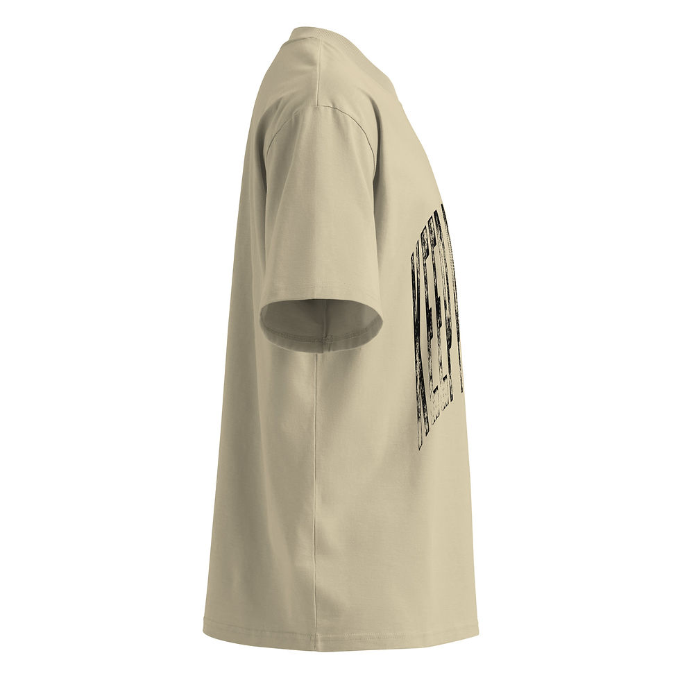 Thumbnail: KEEP PRAYING - Unisex organic oversized high neck t-shirt