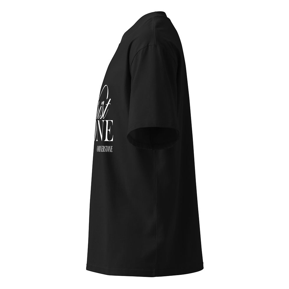 Thumbnail: Christ Alone - Organic Oversized high neck t-shirt