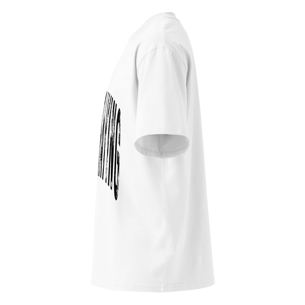 Thumbnail: KEEP PRAYING - Unisex organic oversized high neck t-shirt