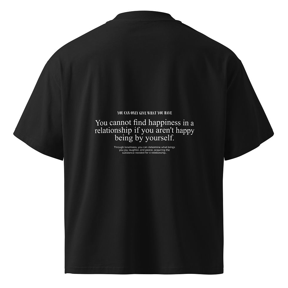 Thumbnail: Give what You Have - Organic Oversized high neck t-shirt