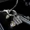 Thumbnail: Sterling Silver Gothic Memento Mori Necklace