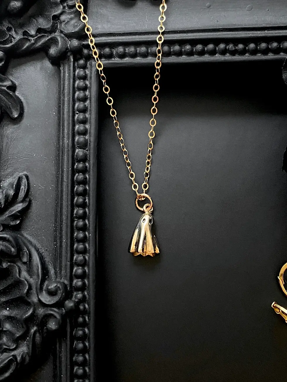 Thumbnail: 14kt Gold Filled Ghost Necklace