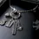 Thumbnail: Sterling Silver Gothic Memento Mori Necklace