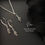 Thumbnail: Sterling Silver Small Bat Necklace Chain Choice