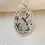 Thumbnail: Sterling Silver Hummingbird With Flowers Necklace