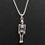 Thumbnail: Small Sterling Silver Skeleton Necklace