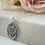Thumbnail: Sterling Silver Lily of the Valley Flower Necklace