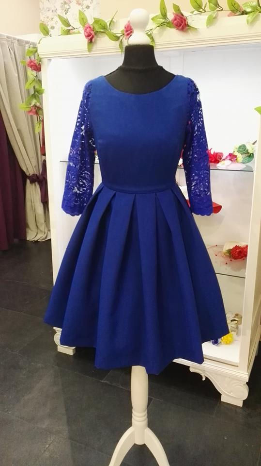 Miniatura: Vestido combinado encaje