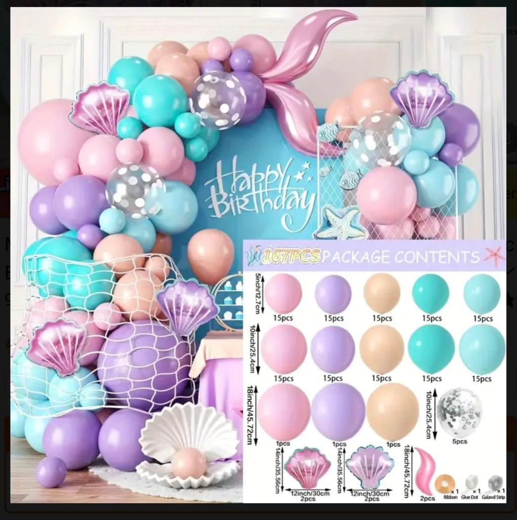 Balloon grab and go garlands and foils