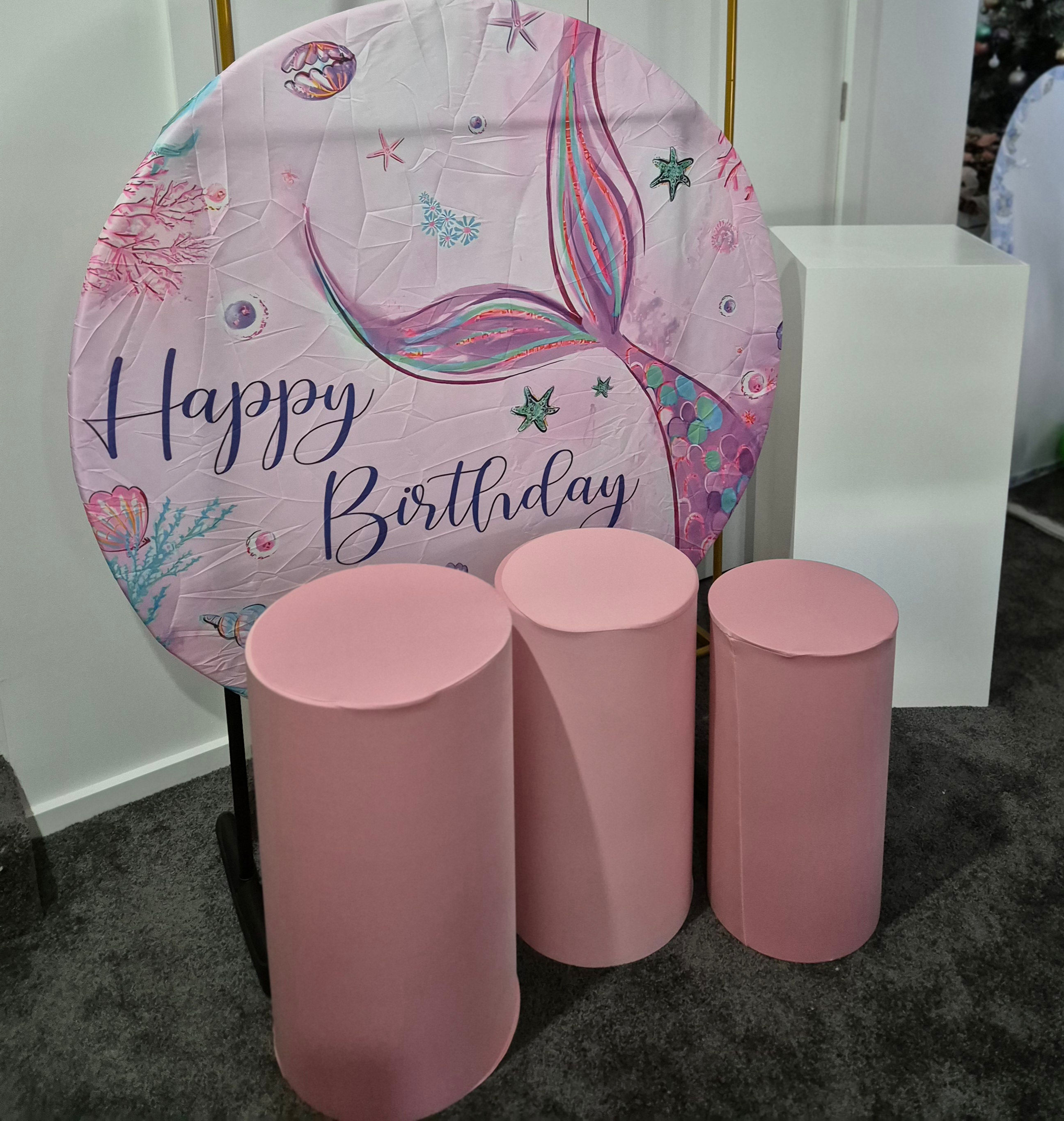 120cm mermaid backdrop and plinth