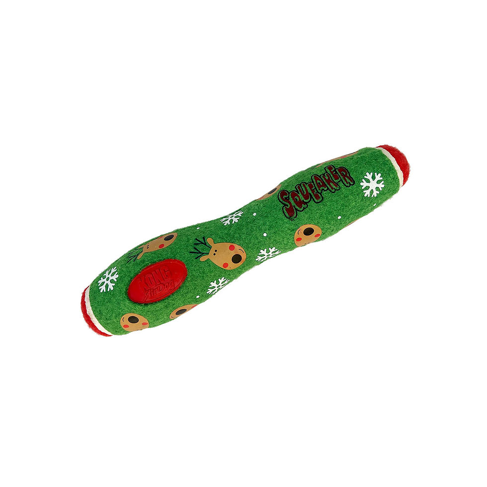 KONG Christmas Holiday AirDog Squeaker Stick Large