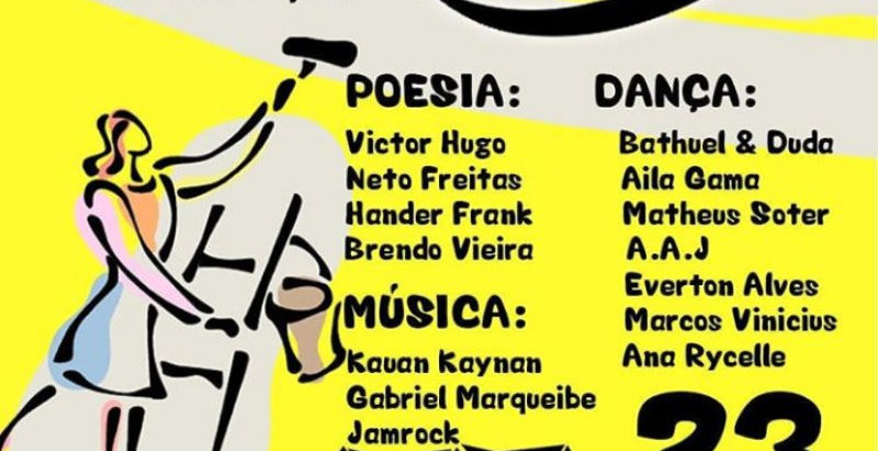 FIM DE SEMANA:
SARAU CULTURAL INTEGRA ARTES EM BOA VISTA, NESTE SÁBADO (23)