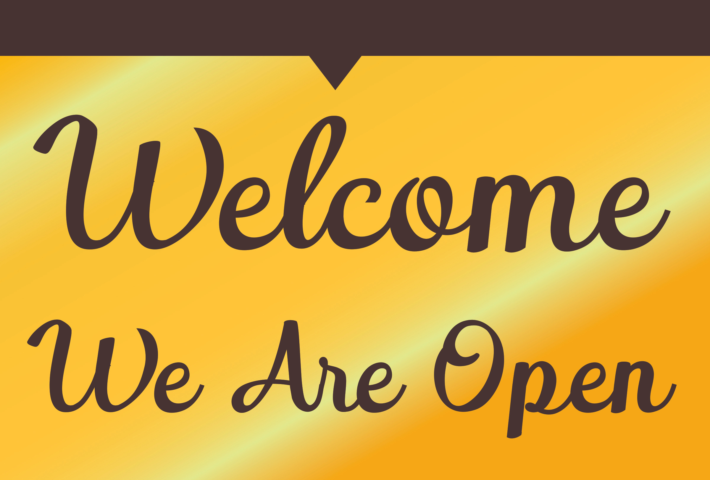 Re-Opening  Sign -  Style7