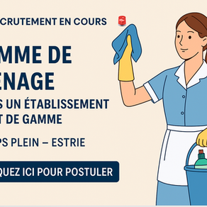 emploi Quebec femme de ménage