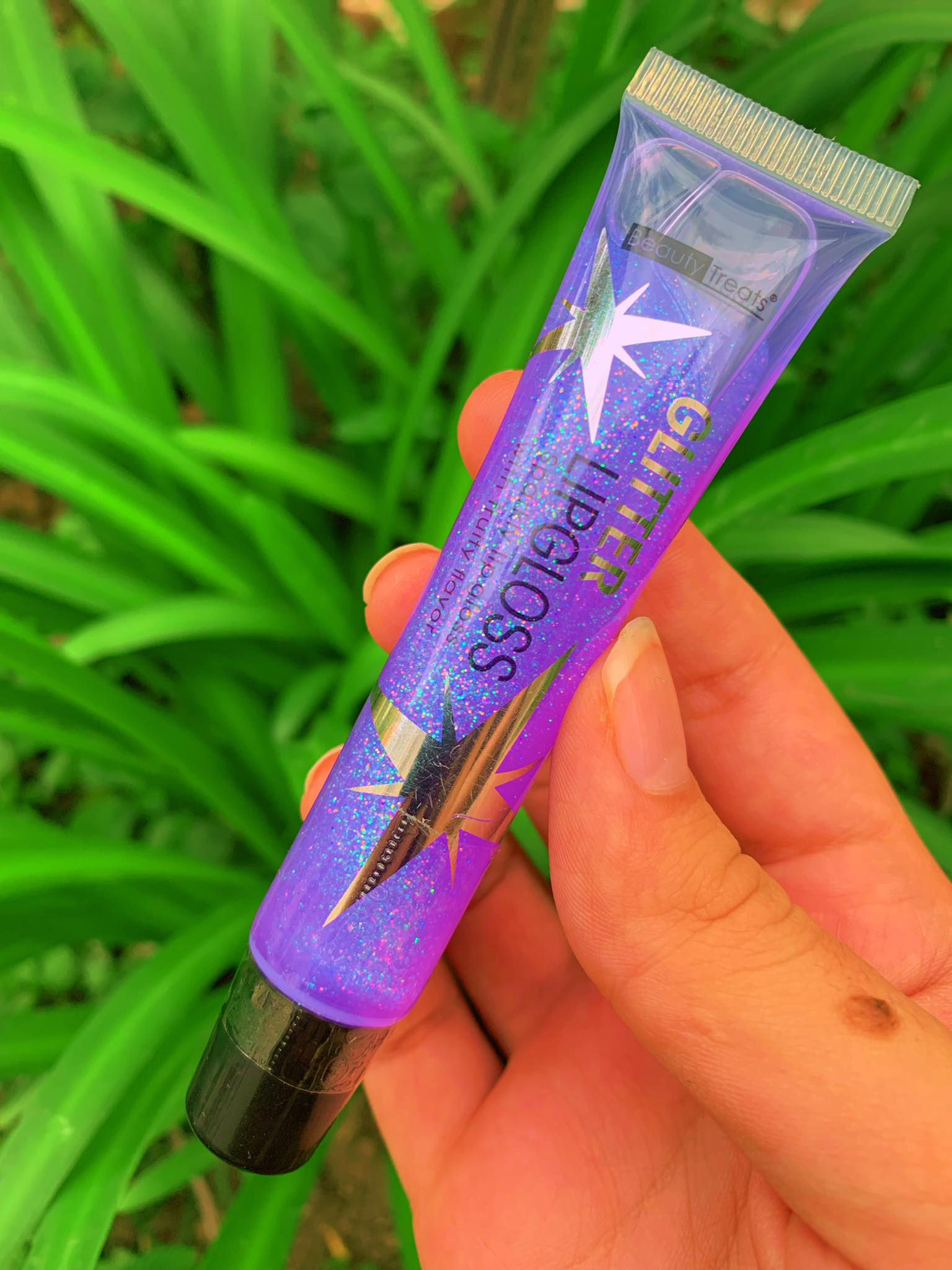 Glitter Lip Gloss Morado