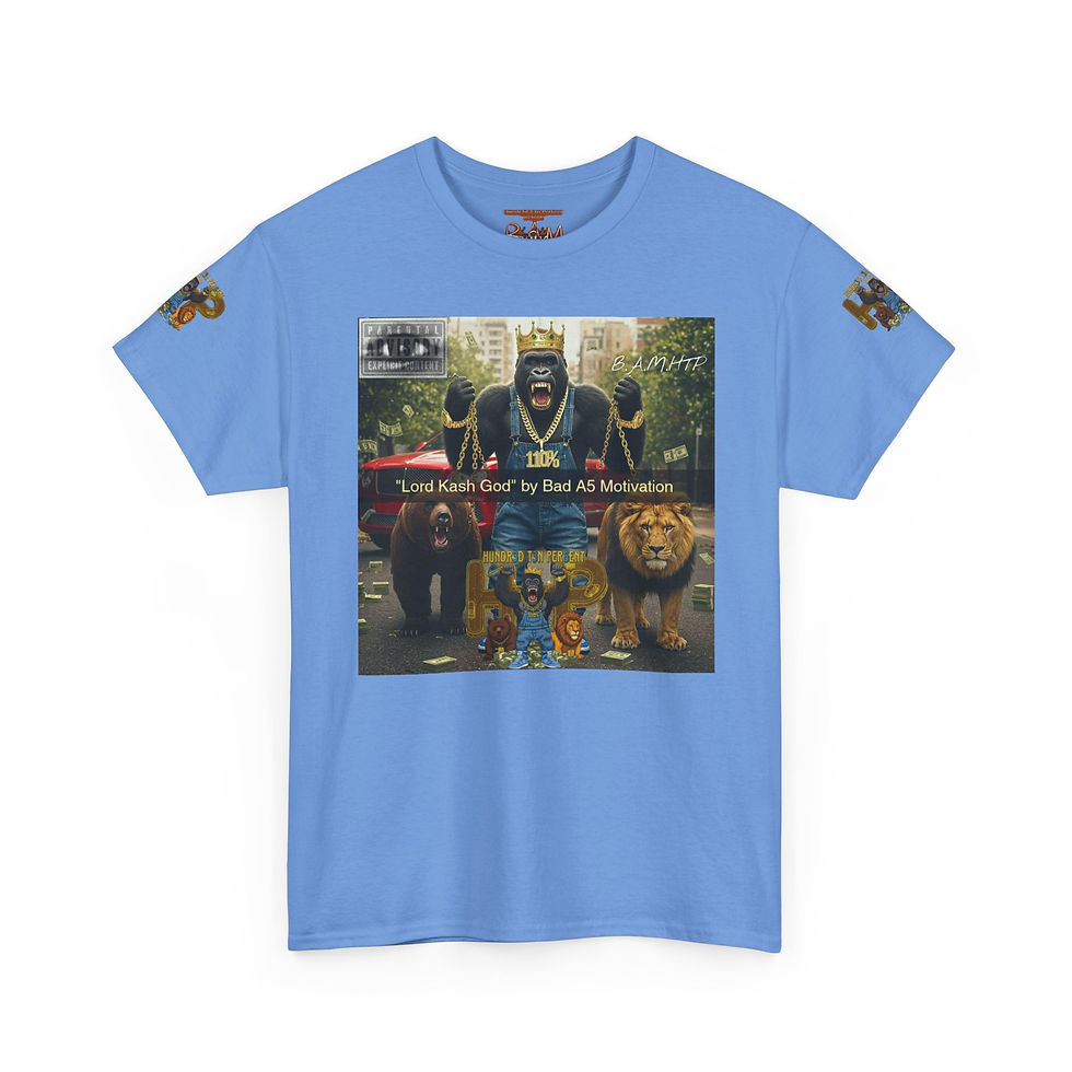 Thumbnail: "Lord Kash God by Bad A5 Motivation" Crew T-Shirt