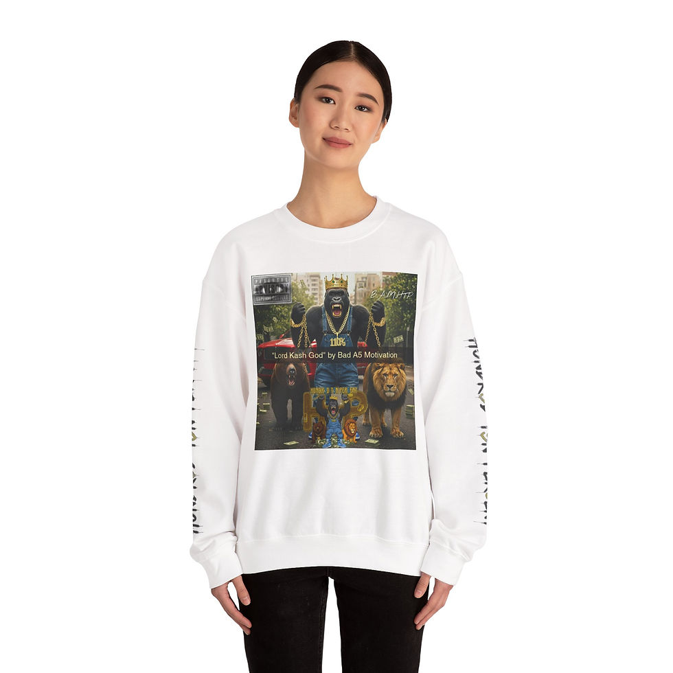 Thumbnail: "Lord Kash God by Bad A5 Motivation" Sweatshirt 