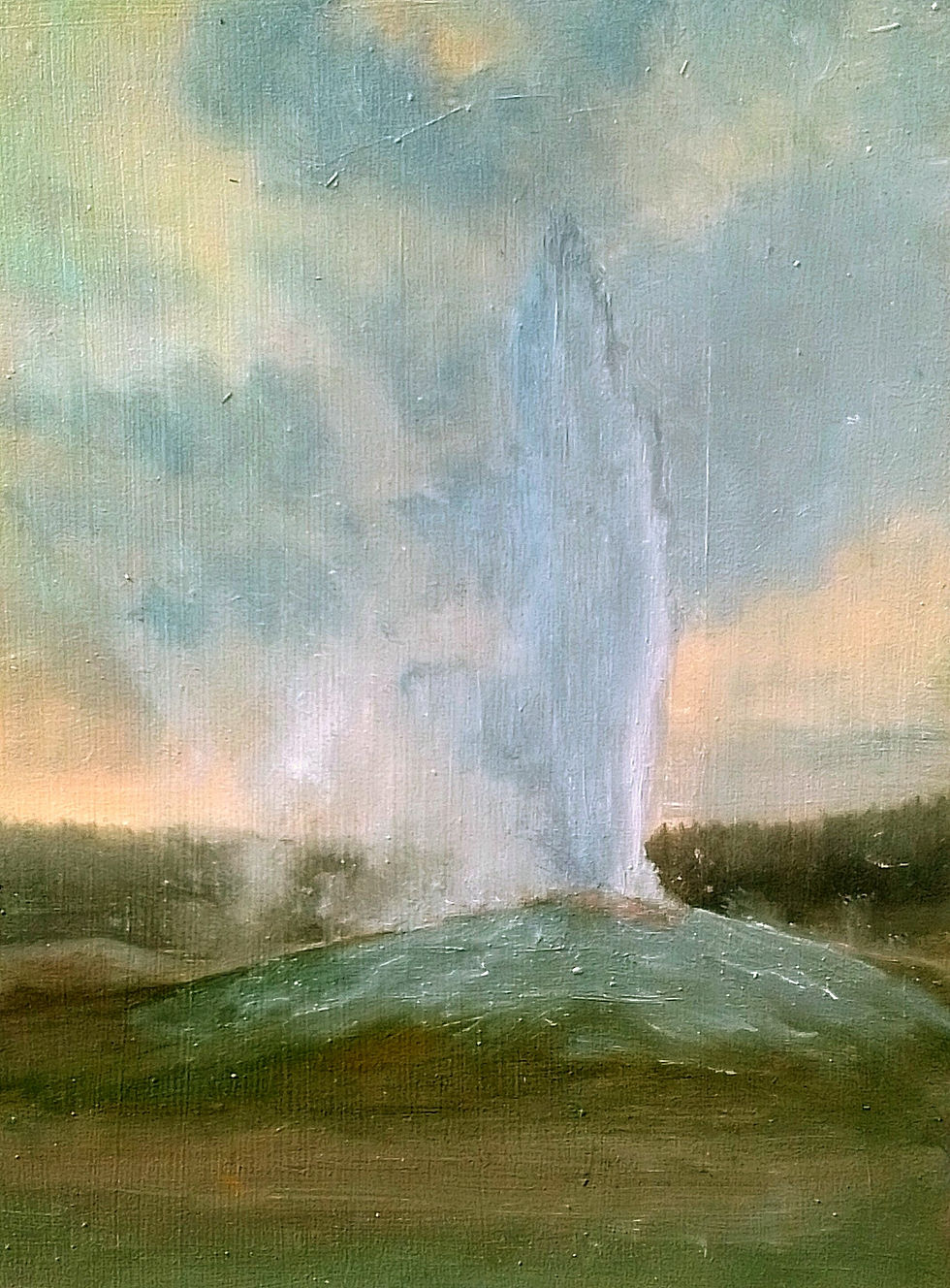 Small Study Old Faithful Oil 6x8