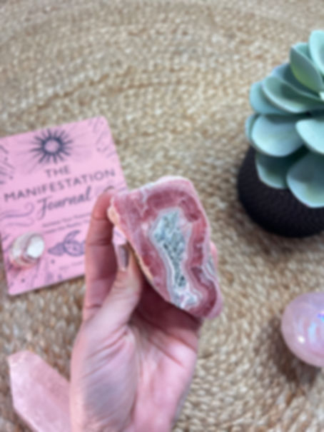 Rhodochrosite Raw & Polished
