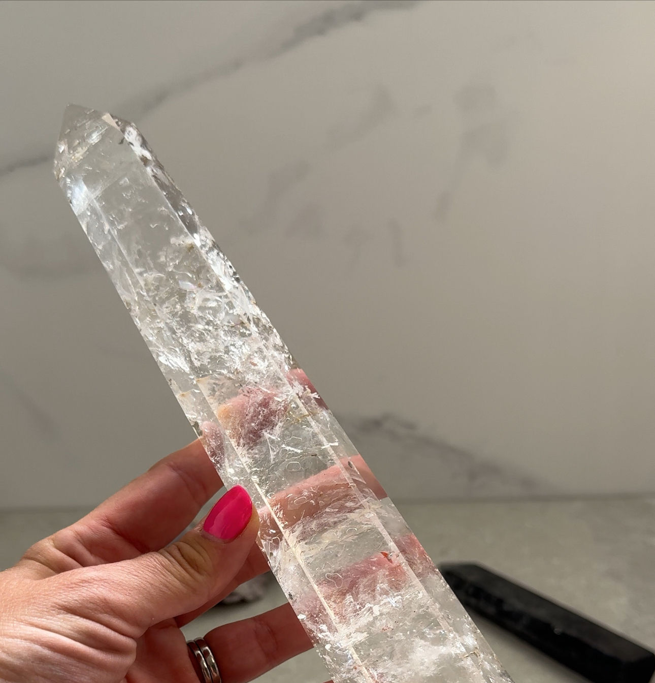 Extra Large Clear Quartz Wand
