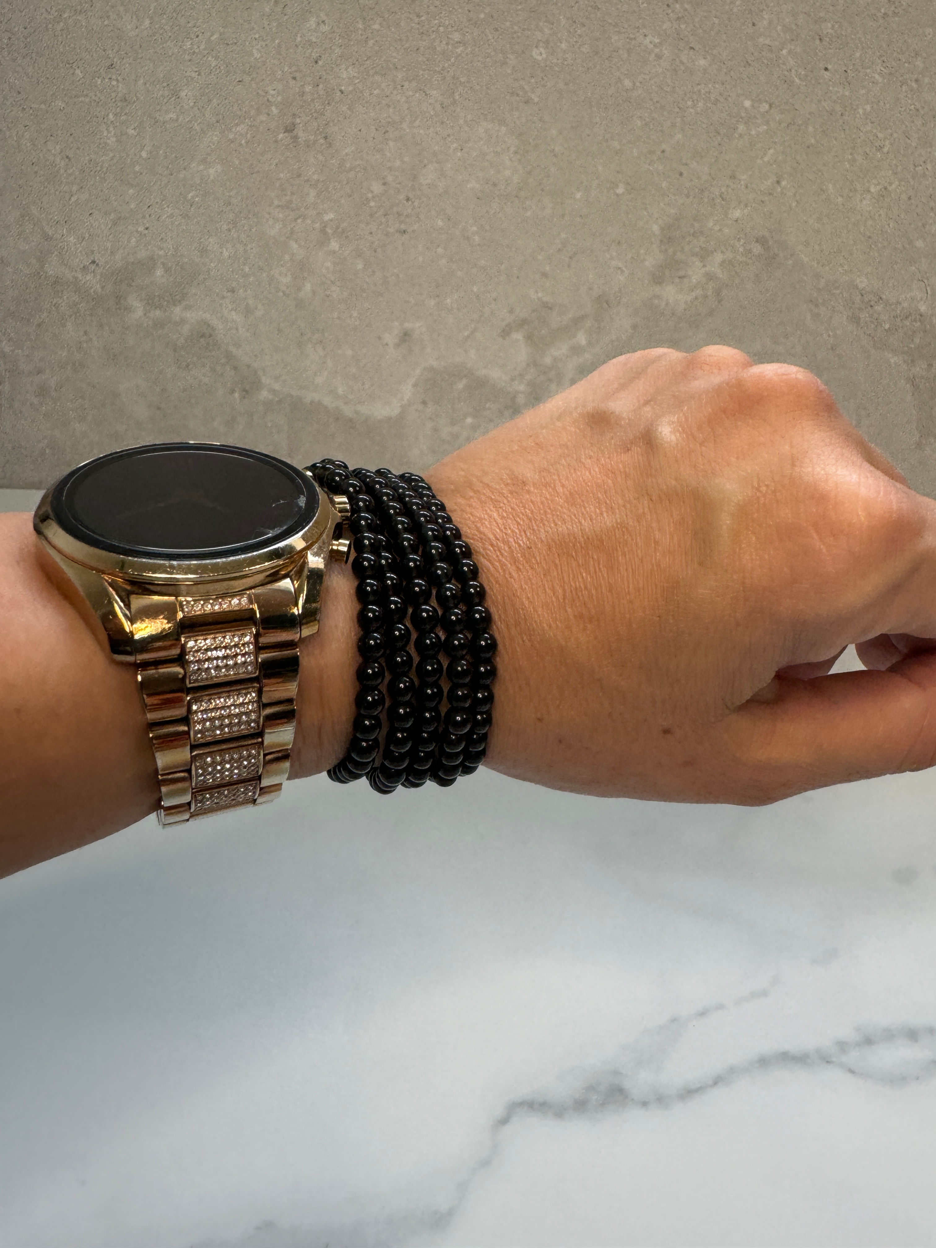 Black Obsidian Bracelet (1 Strand)