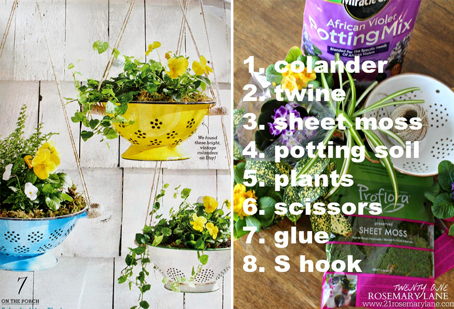 Wix Mother's Day Gift Idea: Pinterest Inspired DIY Colander Planters