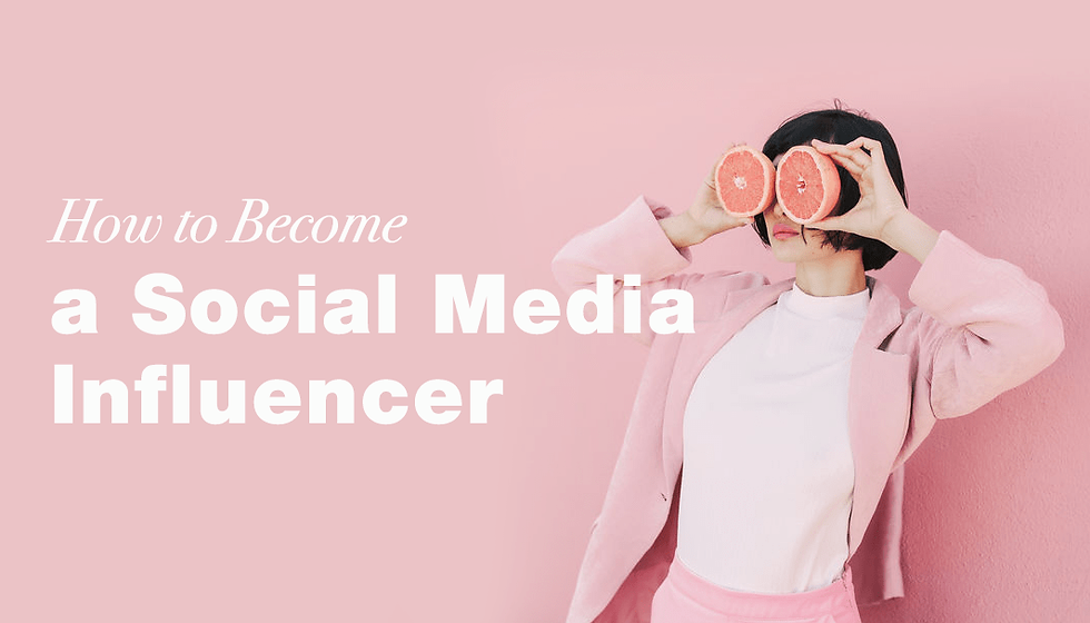 How to become a social media influencer