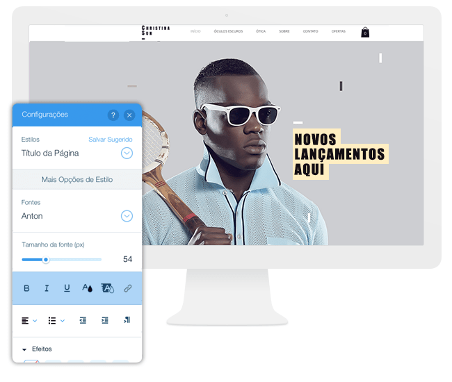 Editor Wix - Texto