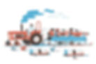 Digiral illustration: A screen print in pixel-based illustration