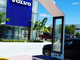 Volvo got it's first Smart Solar powered benches