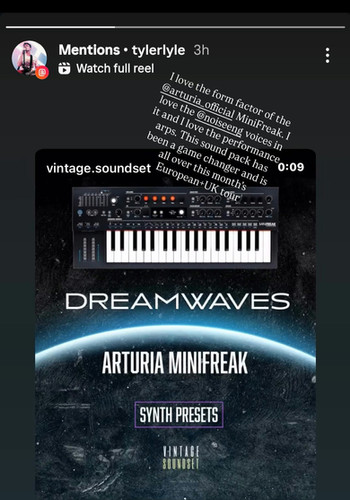 DREAMWAVES V1 | ARTURIA MINIFREAK PRESETS | VINTAGE SOUNDSET