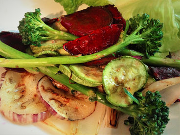 Ensalada de vegetales asados