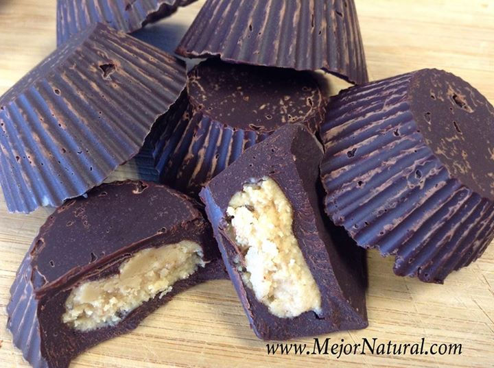 Chocolates con crema de cacahuate
