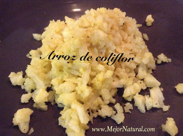 "Arroz" de coliflor