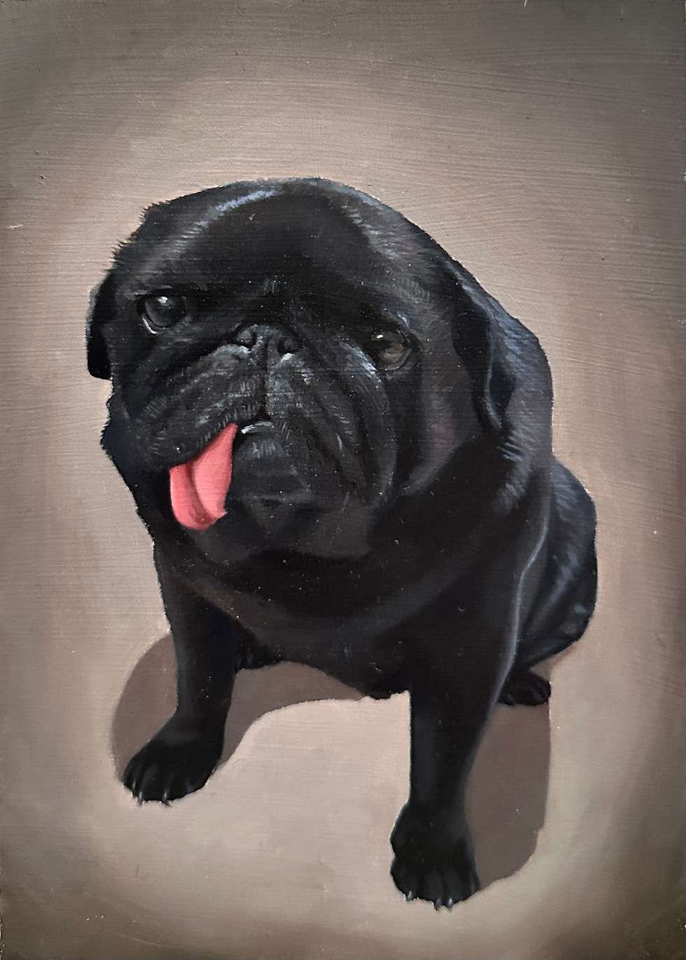 Dog pet portrait commission by Beatrice Livesey