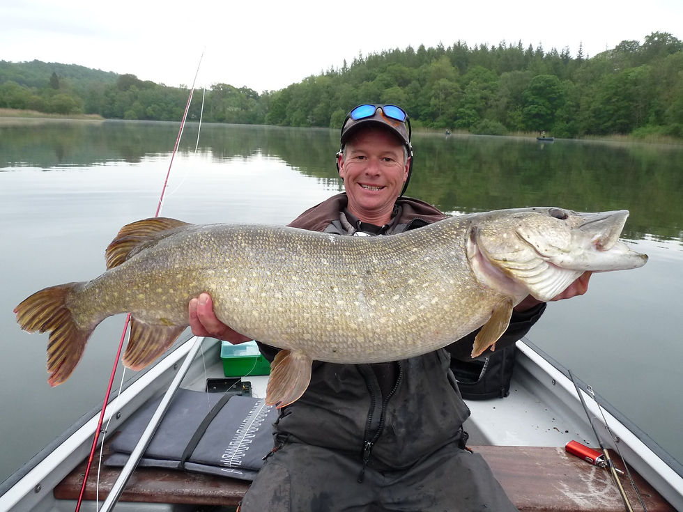 Pike fishing
on Esthwaite Water in the Lake District during the winter pike fishing season
