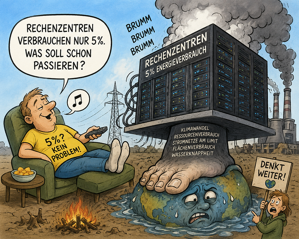 Rechenzentren verbrauchen nur 5 % - kein Problem?