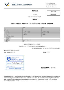 Victoria Marriage Certificate NAATI Translation
