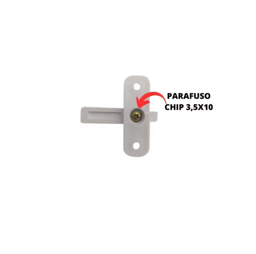 Miniatura: Tranqueta Fecho para Porta Janela e Armário Bico Virado 