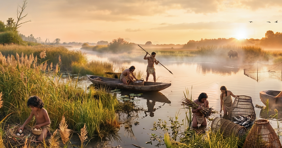 Image: TimeLens reconstruction of the river life near the Hunebedcentrum