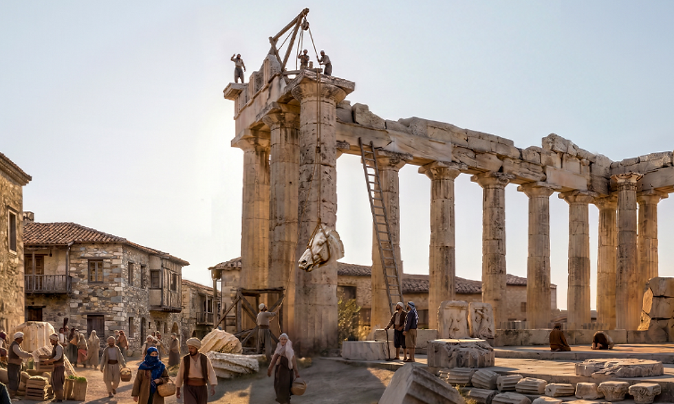 The Acropolis in Ottoman Times: the Day the Marbles Left