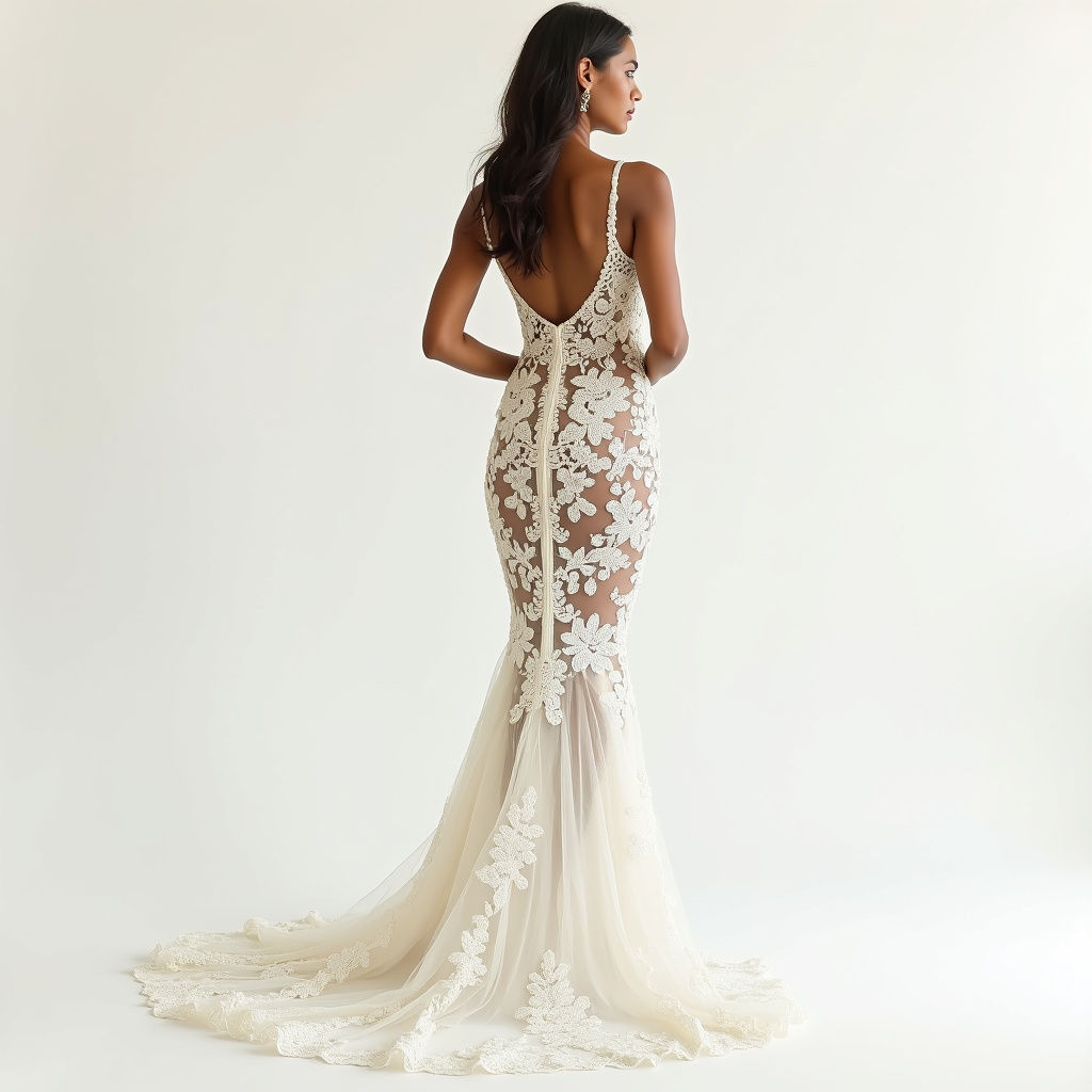 Ivory Lace Mermaid
